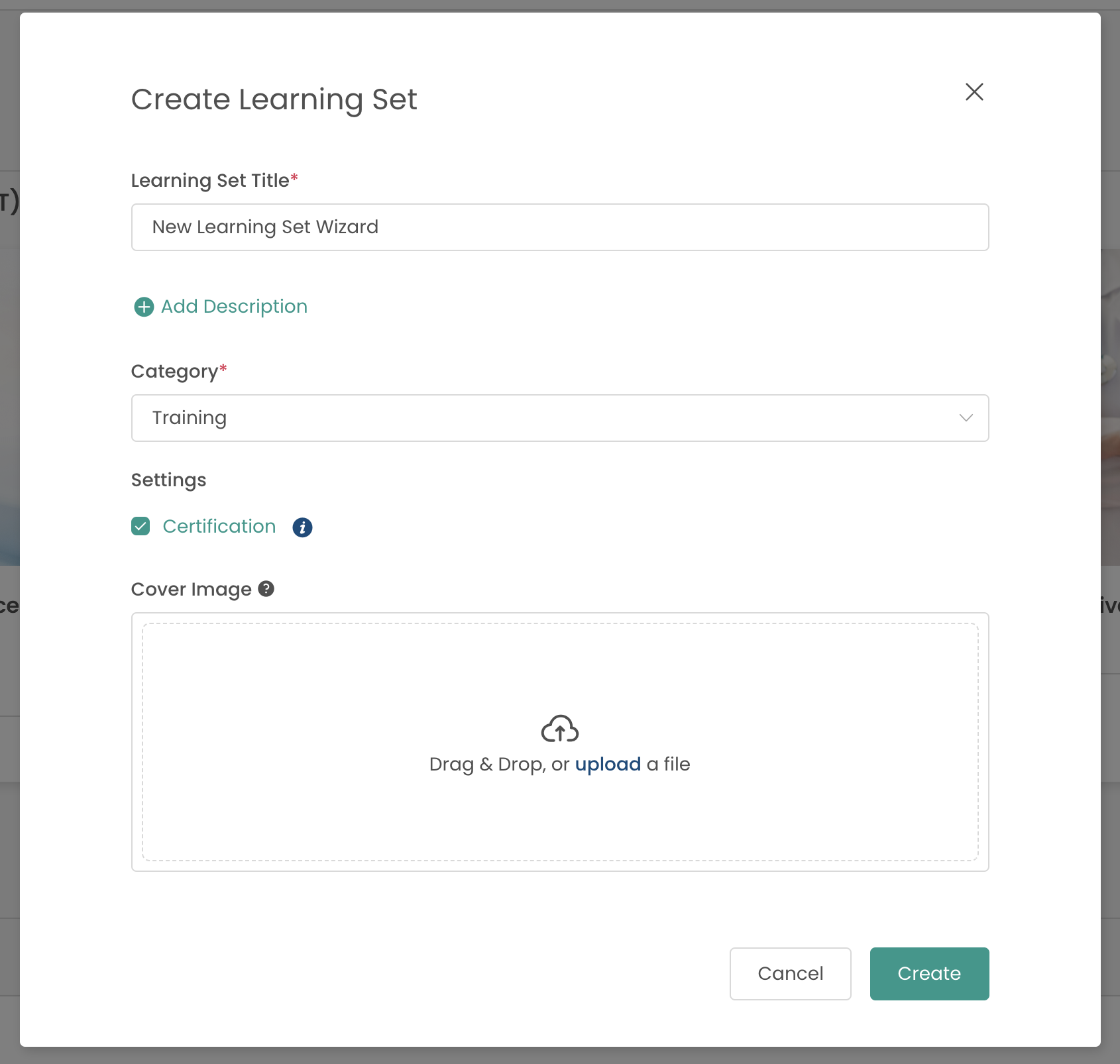 Create Learning Set