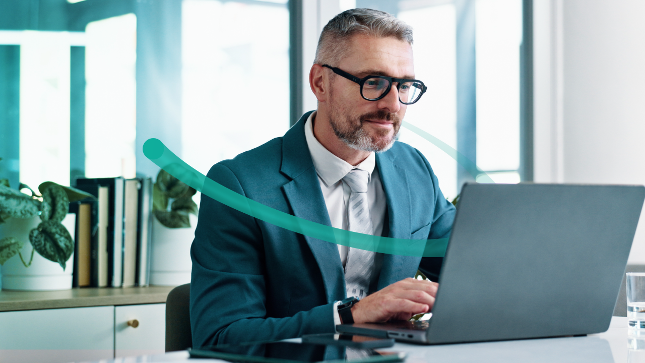 Businessman Working in Office 00000