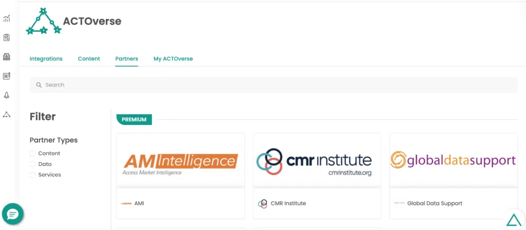 ACTOverse home screen modified
