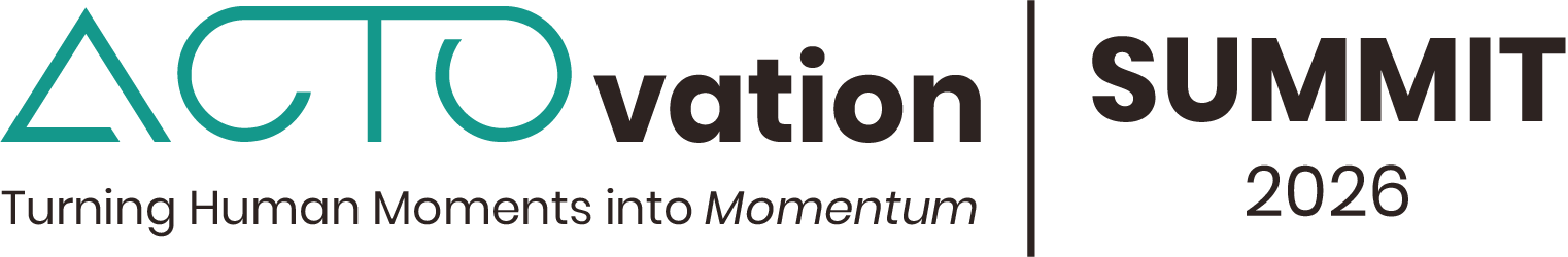 Logo ACTOvation Summit 2026 Momentum Theme ACTO January 2026 Tagline